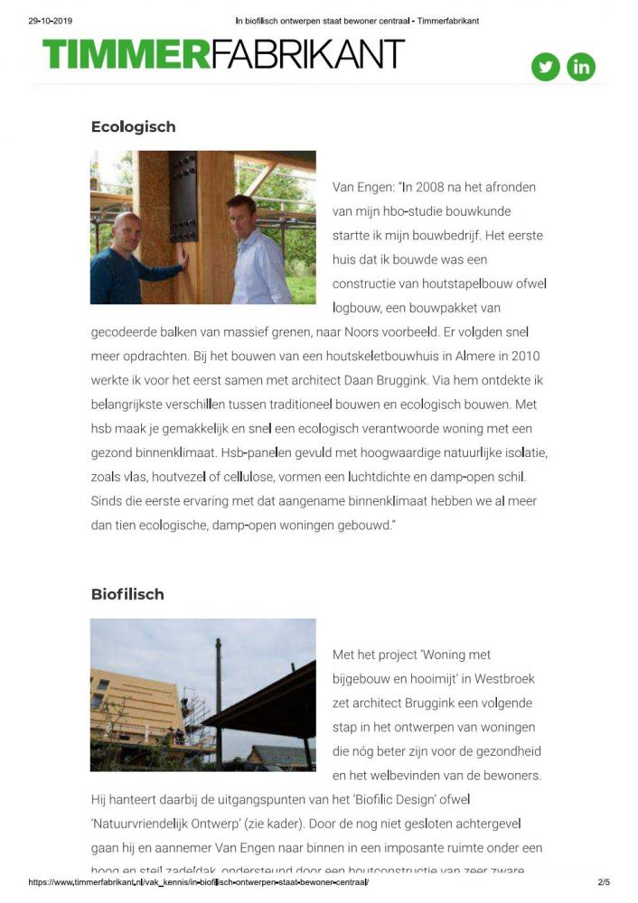 Artikel in blad Timmerfabrikant over project Westbroek - Online