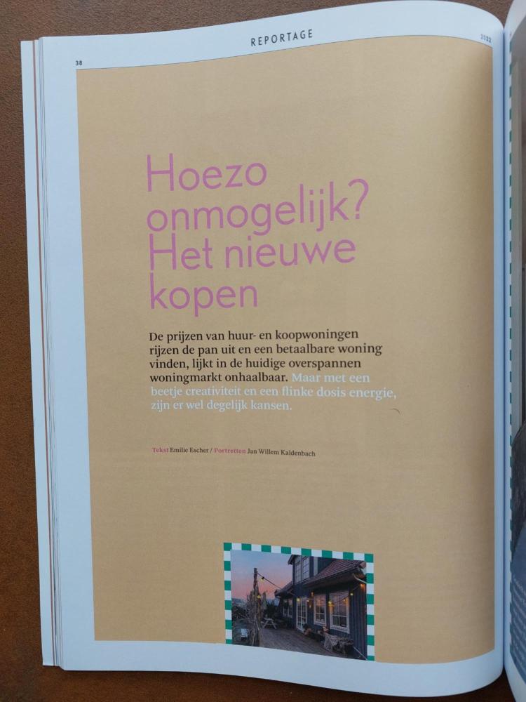 Nieuws - Artikel Het nieuwe wonen - creatieve pioniers (over de woning van Sjors in Almere)