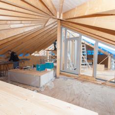 Bouwbedrijf van Engen - Ecologische woning, Aerdenhout - Rond dak opbouw