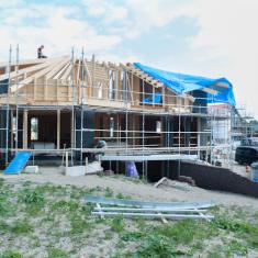 Bouwbedrijf van Engen - Ecologische woning, Aerdenhout - Rond dak opbouw