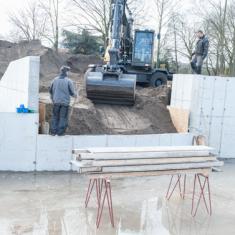 Bouwbedrijf van Engen - Ecologische woning, Aerdenhout - Ronde wandopbouw
