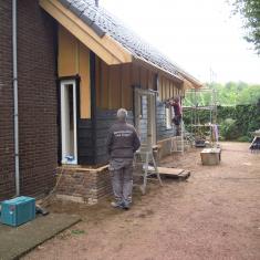 Ecologische herbouw achterhuis woonboerderij, Hilversum - Gevelwerk